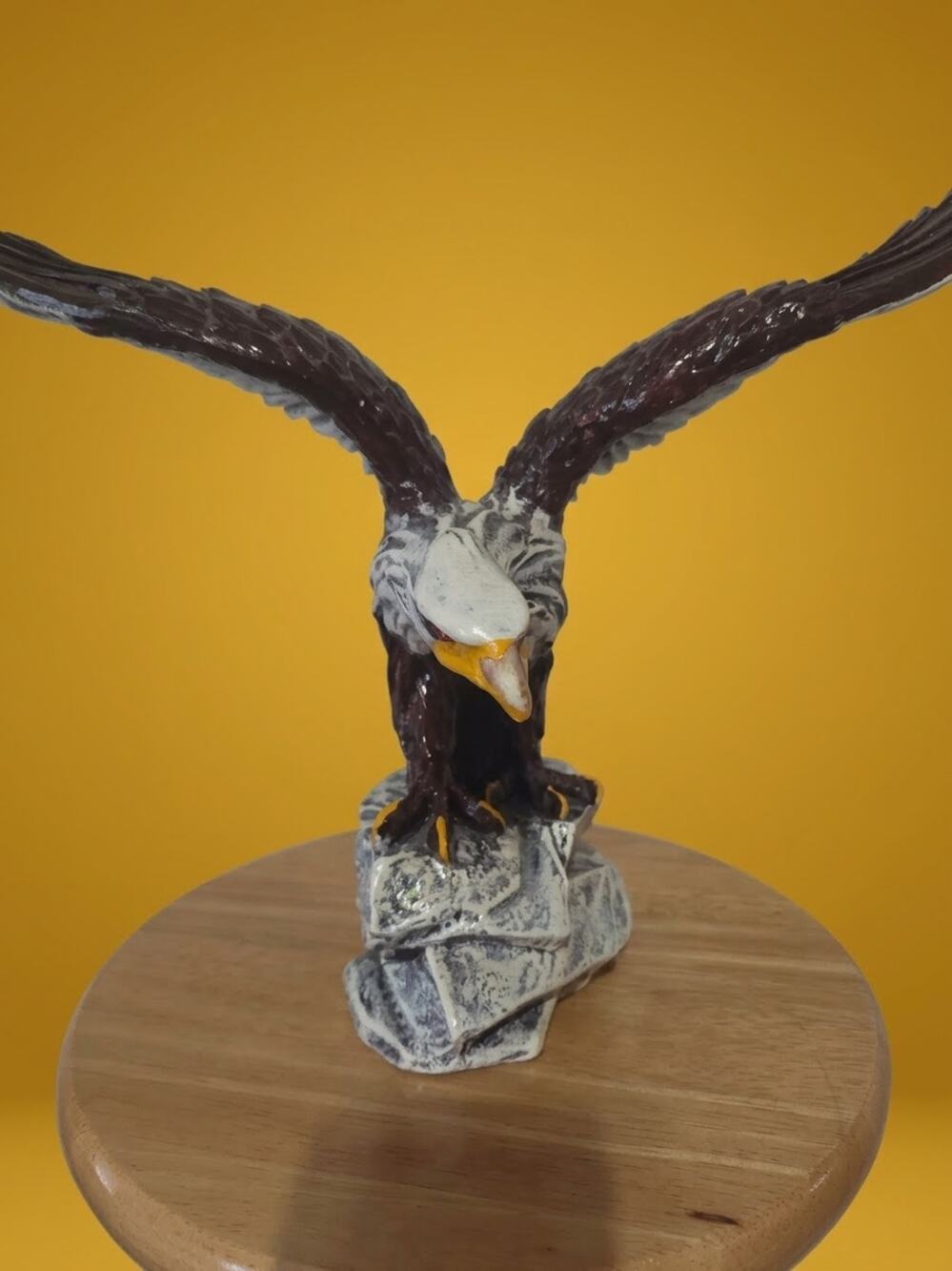 Large Ceramic Eagle Statue - Mexican Folk Art